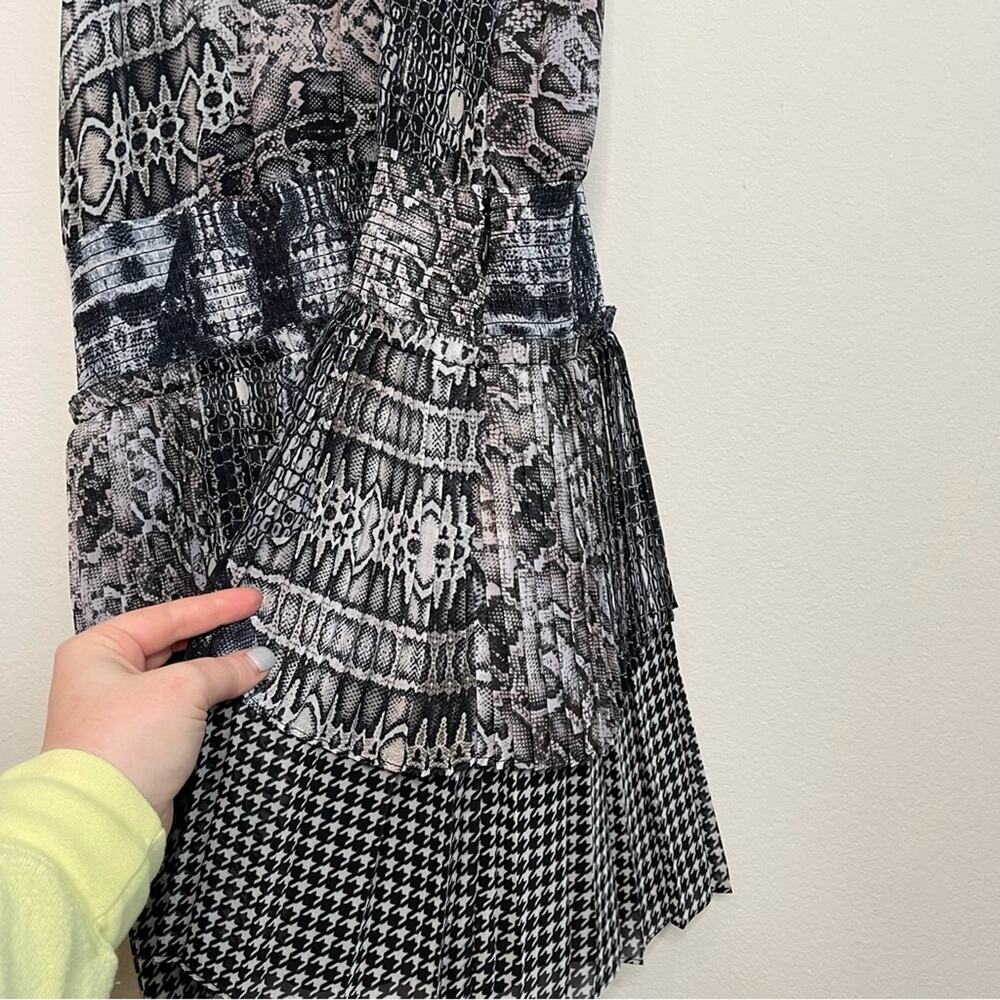 NEW Ramy Brook Monae Python Printed Mini Halter Dress L - Picture 5 of 12